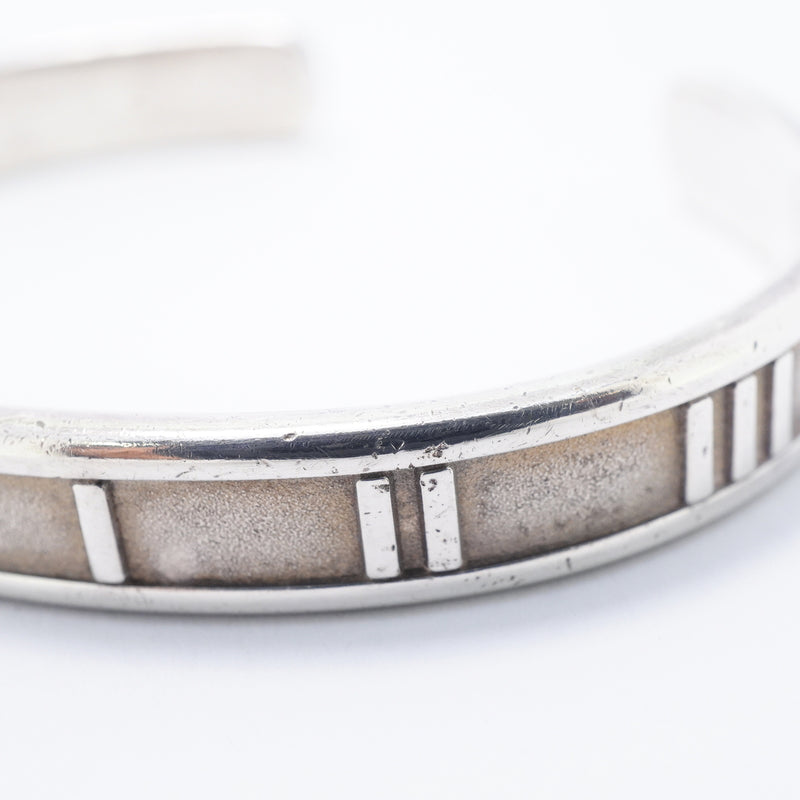 【6jgb0794-k】ティファニー バングル アトラス シルバー925【中古】レディース