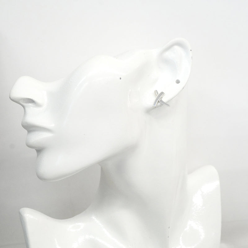 【6jgb0796-k】ティファニー ピアス キス シルバー925【中古】レディース