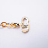 【6jgb0797-k】クリスチャンディオール ネックレス GPメッキ ラインストーン ゴールド【中古】レディース