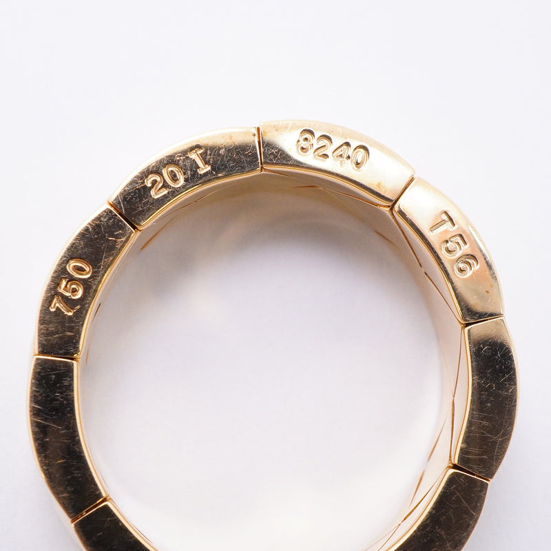 【6jgb0805】シャネル リング マトラッセ K18YG イエローゴールド ＃56【中古】メンズ