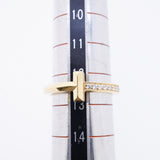 【6jgb0807】ティファニー リング Tワン K18YG イエローゴールド ダイヤモンド 0.08ct 12.5号【中古】レディース