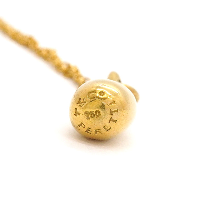 【6jgb0814】ティファニー ネックレス ティアドロップ K18YG イエローゴールド【中古】レディース