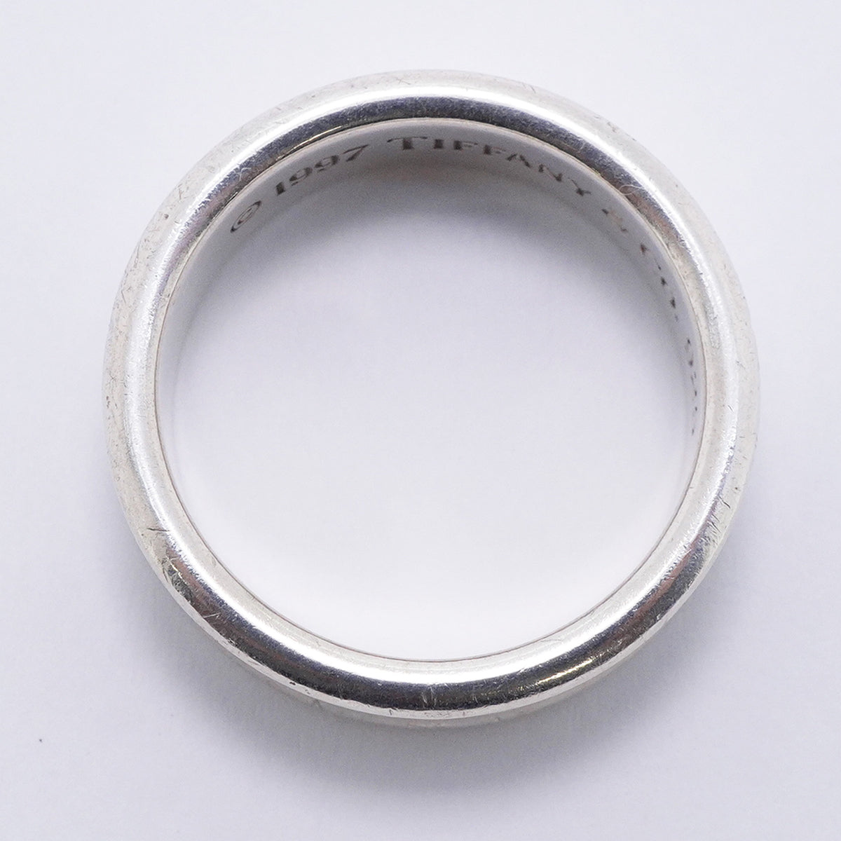 【6jgb0820-k】ティファニー リング ナロー シルバー925 21号【中古】メンズ