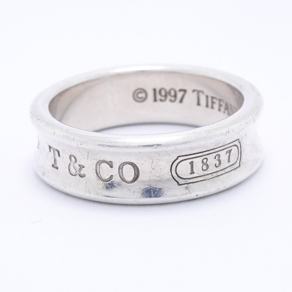 【6jgb0820-k】ティファニー リング ナロー シルバー925 21号【中古】メンズ