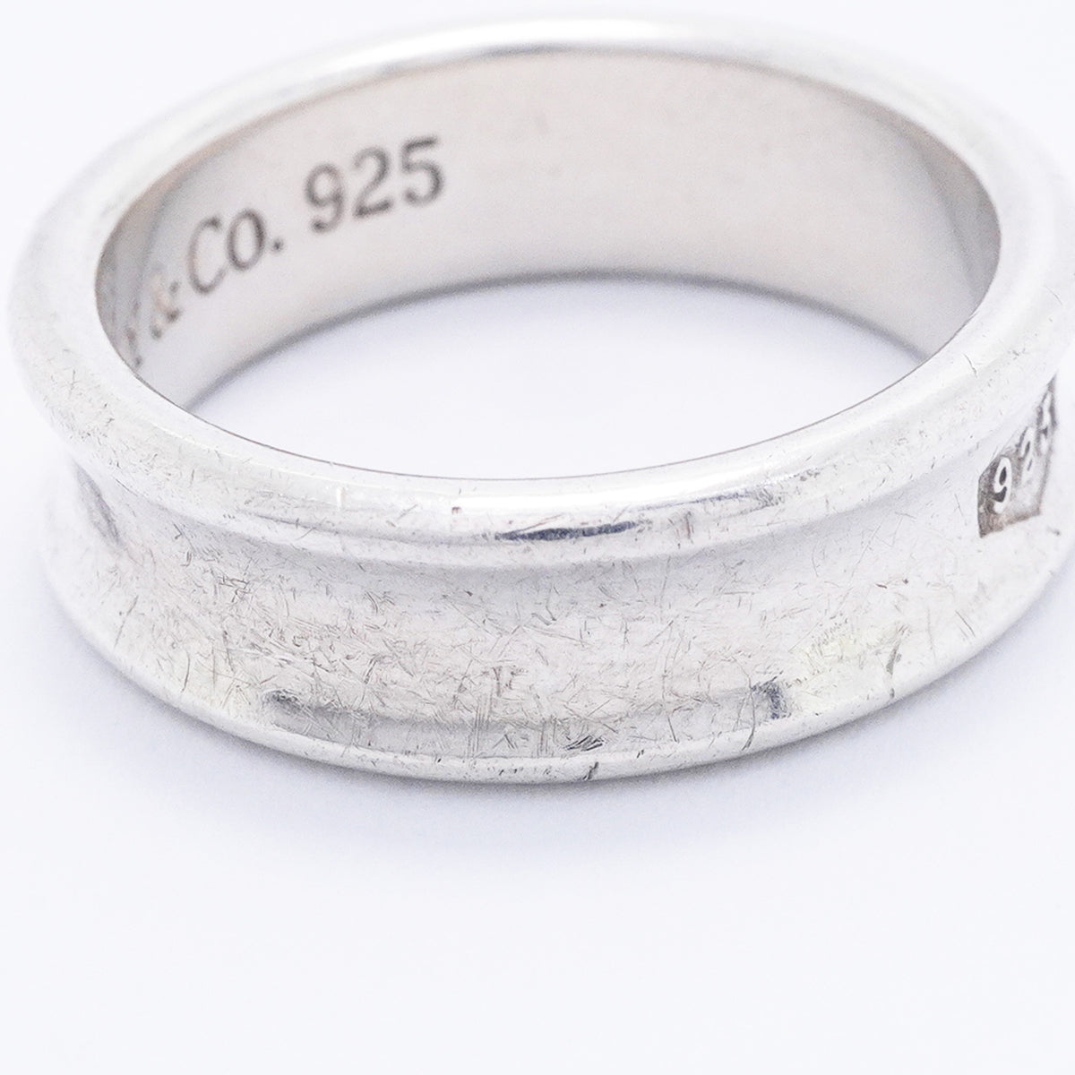 【6jgb0820-k】ティファニー リング ナロー シルバー925 21号【中古】メンズ