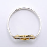 【6jgb0826-k】ティファニー リング ハート/コンビ K18YG イエローゴールド シルバー925 12号【中古】レディース