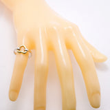 【6jgb0826-k】ティファニー リング ハート/コンビ K18YG イエローゴールド シルバー925 12号【中古】レディース