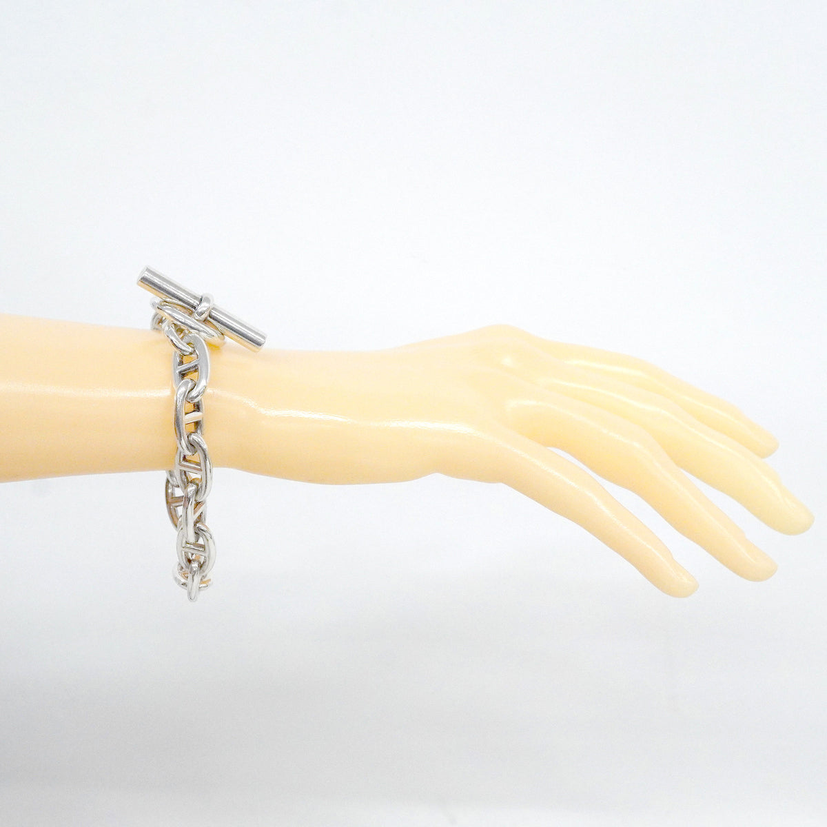【6jgb0829-k】エルメス ブレスレット シェーヌダンクル GM 14コマ シルバー925【中古】メンズ レディース ユニセックス