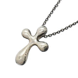 【6jgb0833-k】ティファニー ネックレス スモールクロス シルバー925【中古】レディース