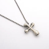 【6jgb0833-k】ティファニー ネックレス スモールクロス シルバー925【中古】レディース