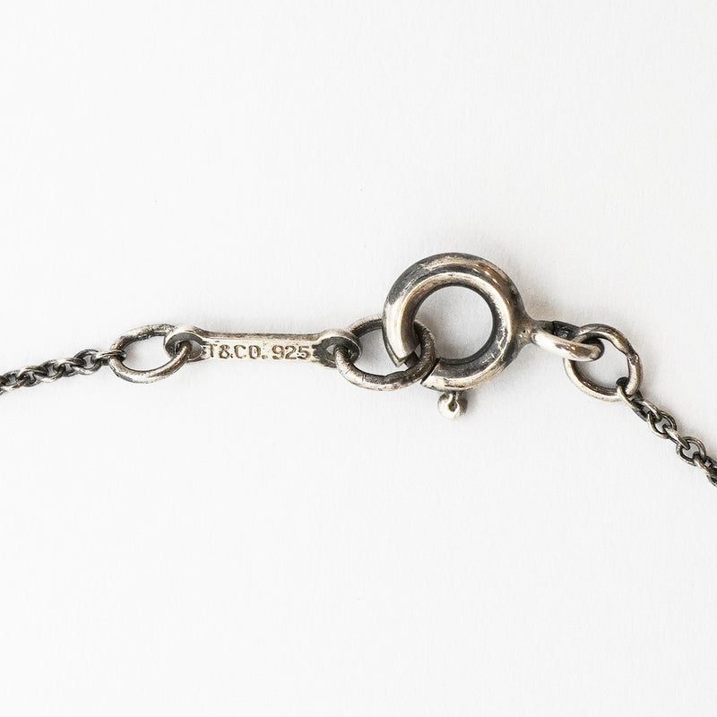 【6jgb0833-k】ティファニー ネックレス スモールクロス シルバー925【中古】レディース
