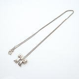 【6jgb0836-k】ティファニー ネックレス リボン シルバー925【中古】レディース