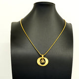 【6jgb0841】クリスチャンディオール ネックレス ディオールロゴ GPメッキ ゴールド【中古】レディース
