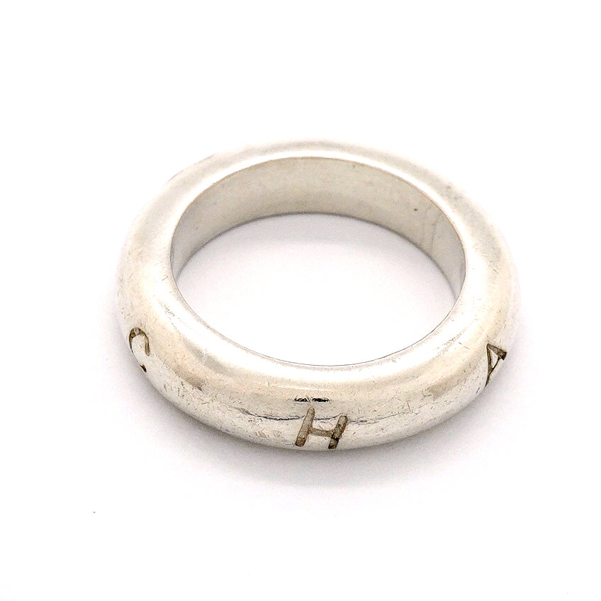【6jgb0845】シャネル リング シャネルロゴ シルバー925 12.5号【中古】レディース