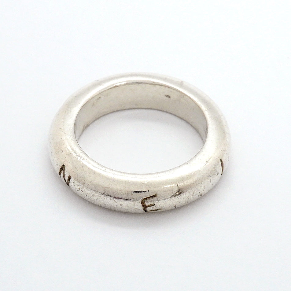【6jgb0845】シャネル リング シャネルロゴ シルバー925 12.5号【中古】レディース
