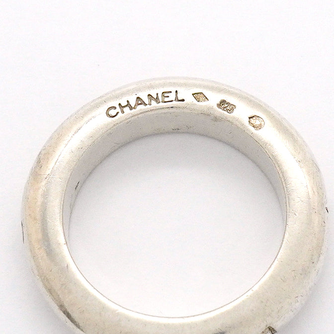 【6jgb0845】シャネル リング シャネルロゴ シルバー925 12.5号【中古】レディース