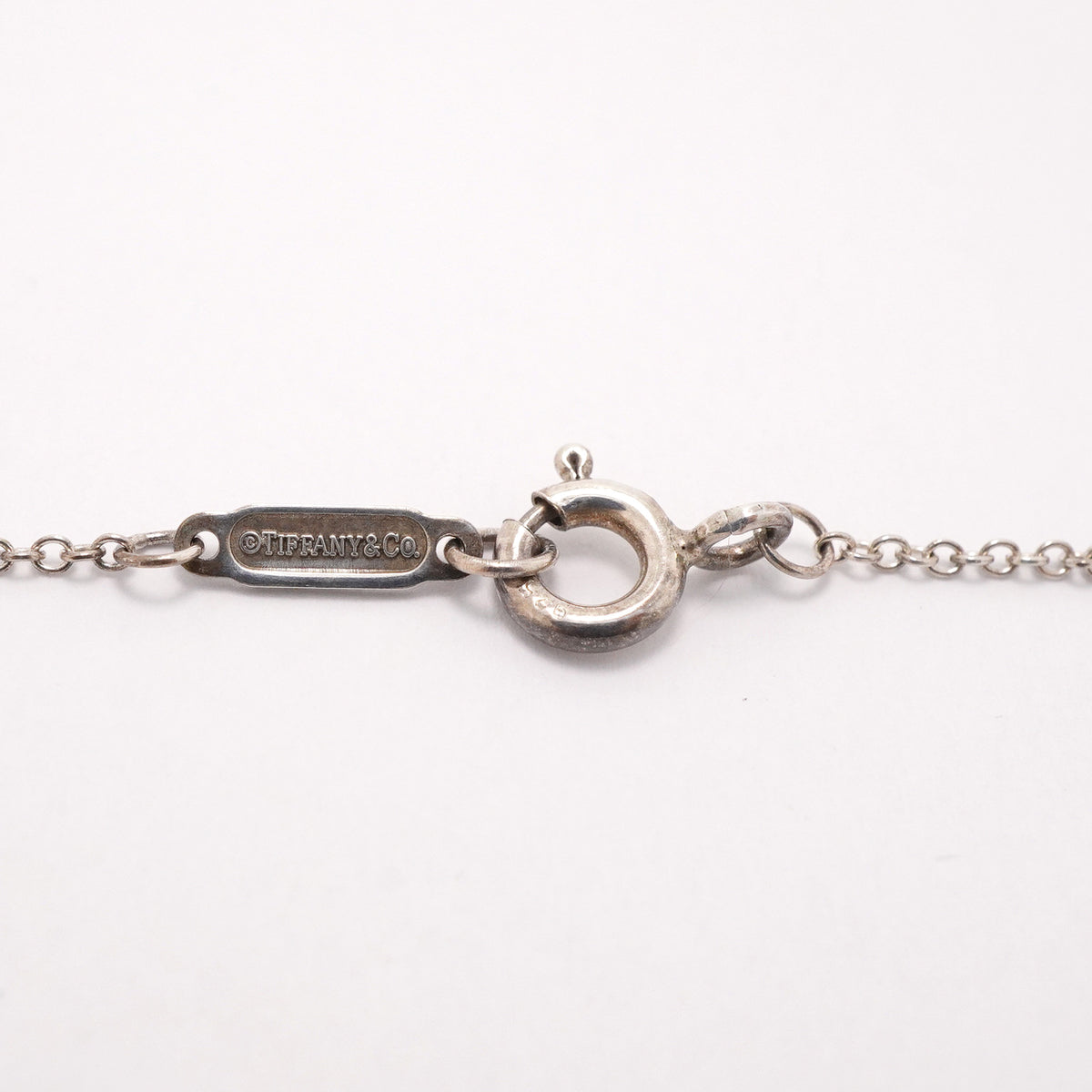 【6jgb0851】ティファニー ネックレス ダブルリターントゥハート シルバー925 ブルー【中古】レディース