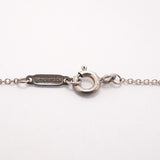 【6jgb0851】ティファニー ネックレス ダブルリターントゥハート シルバー925 ブルー【中古】レディース