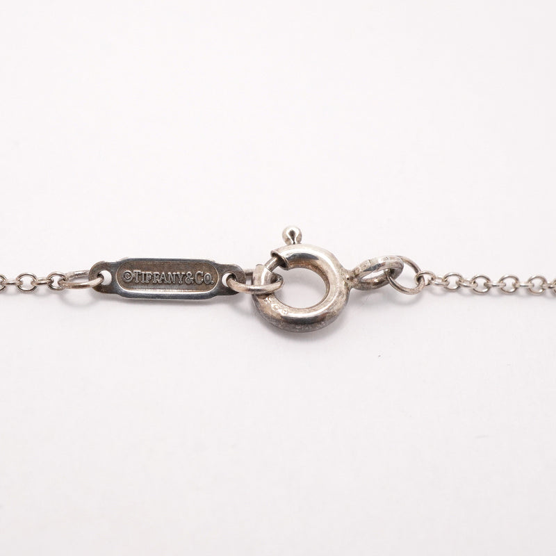 【6jgb0851】ティファニー ネックレス ダブルリターントゥハート シルバー925 ブルー【中古】レディース