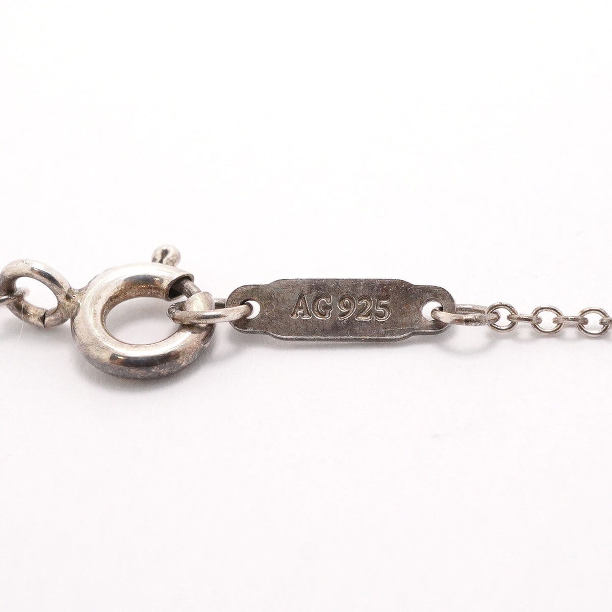 【6jgb0851】ティファニー ネックレス ダブルリターントゥハート シルバー925 ブルー【中古】レディース