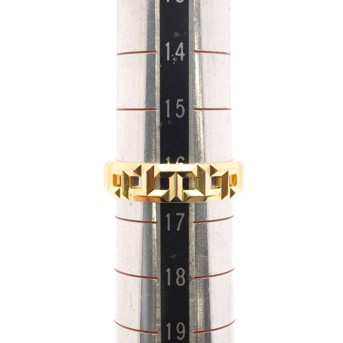 【6jgb0854】ティファニー リング Tトゥルー/ワイド K18YG イエローゴールド 16.5号【中古】メンズ レディース ユニセックス