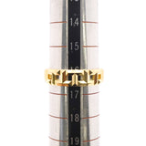 【6jgb0854】ティファニー リング Tトゥルー/ワイド K18YG イエローゴールド 16.5号【中古】メンズ レディース ユニセックス