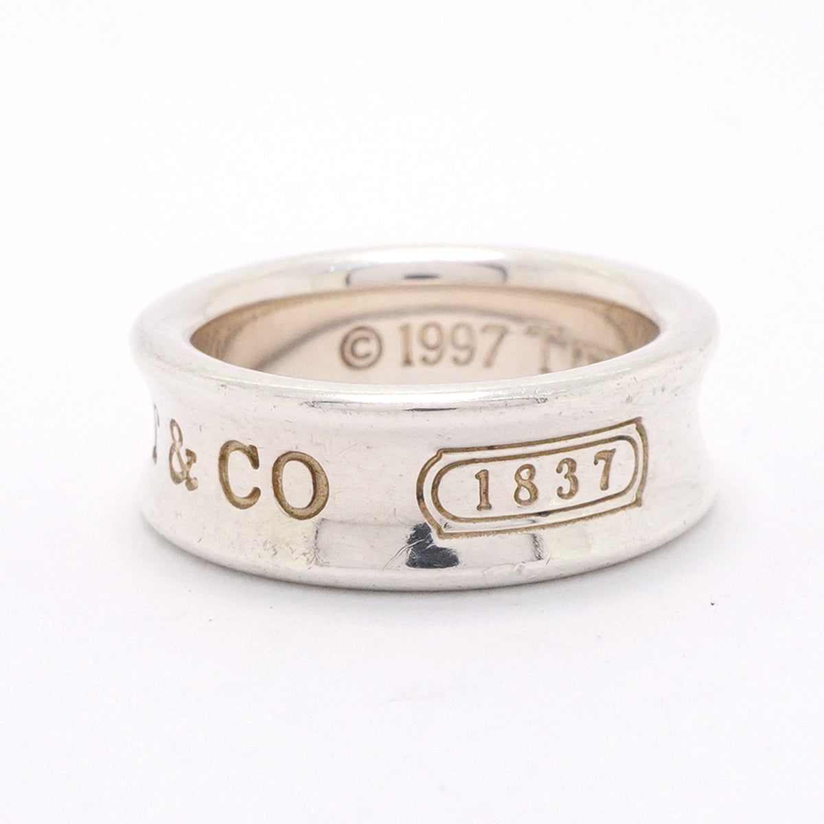 【6jgb0855】ティファニー リング ナロー シルバー925 8.5号【中古】レディース