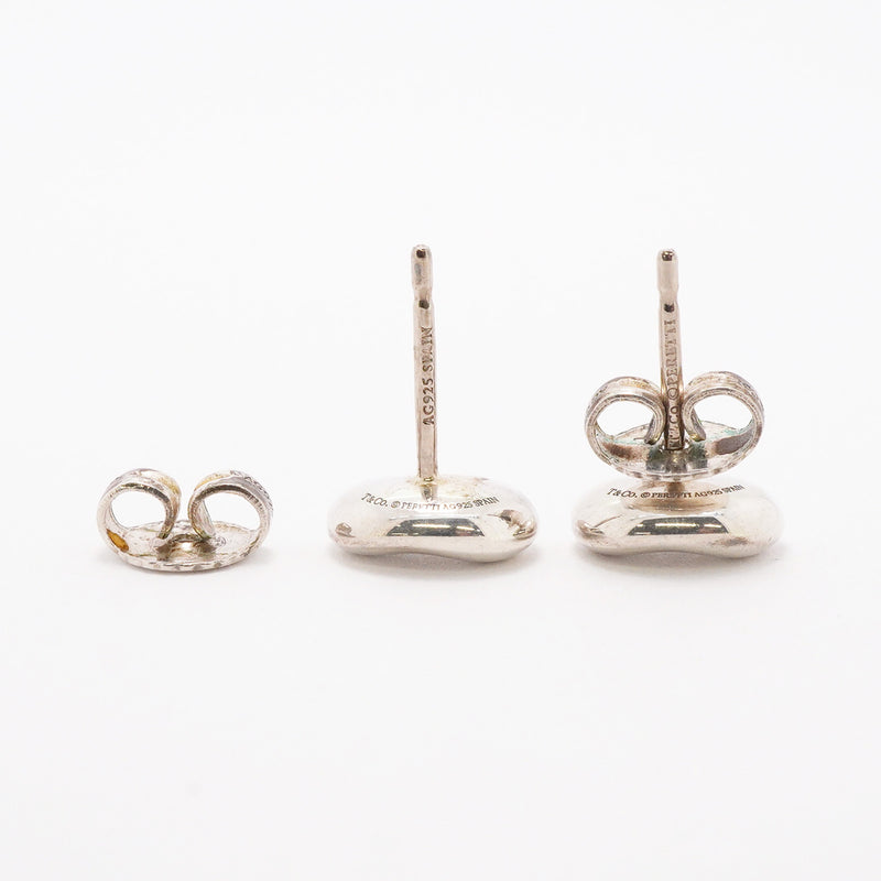 【6jgb0858】ティファニー ピアス ビーン シルバー925【中古】レディース