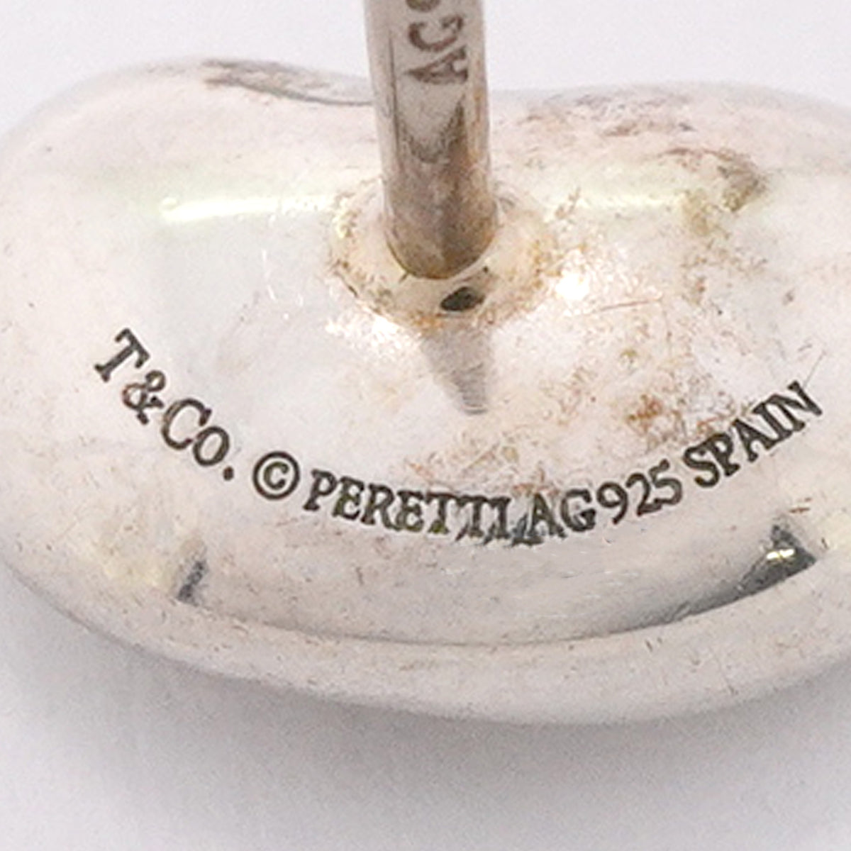 【6jgb0858】ティファニー ピアス ビーン シルバー925【中古】レディース