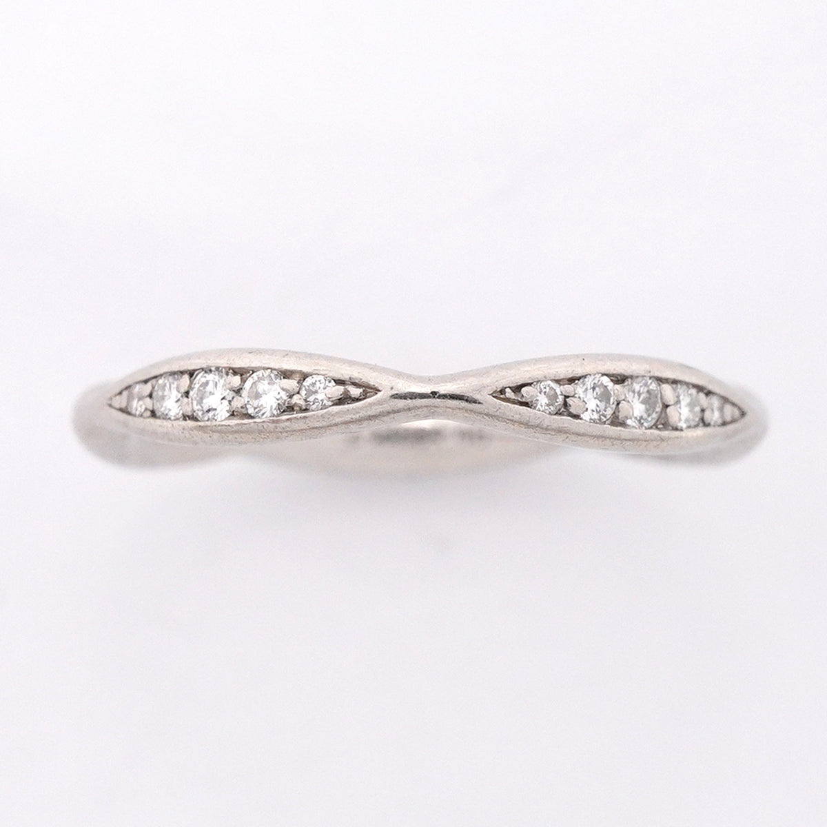 【6jgb0859】シャネル リング カメリア Pt950 プラチナ ダイヤモンド ＃46【中古】レディース