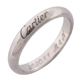 【6jgb0860】カルティエ リング Cドゥ Pt950 プラチナ ＃49【中古】レディース