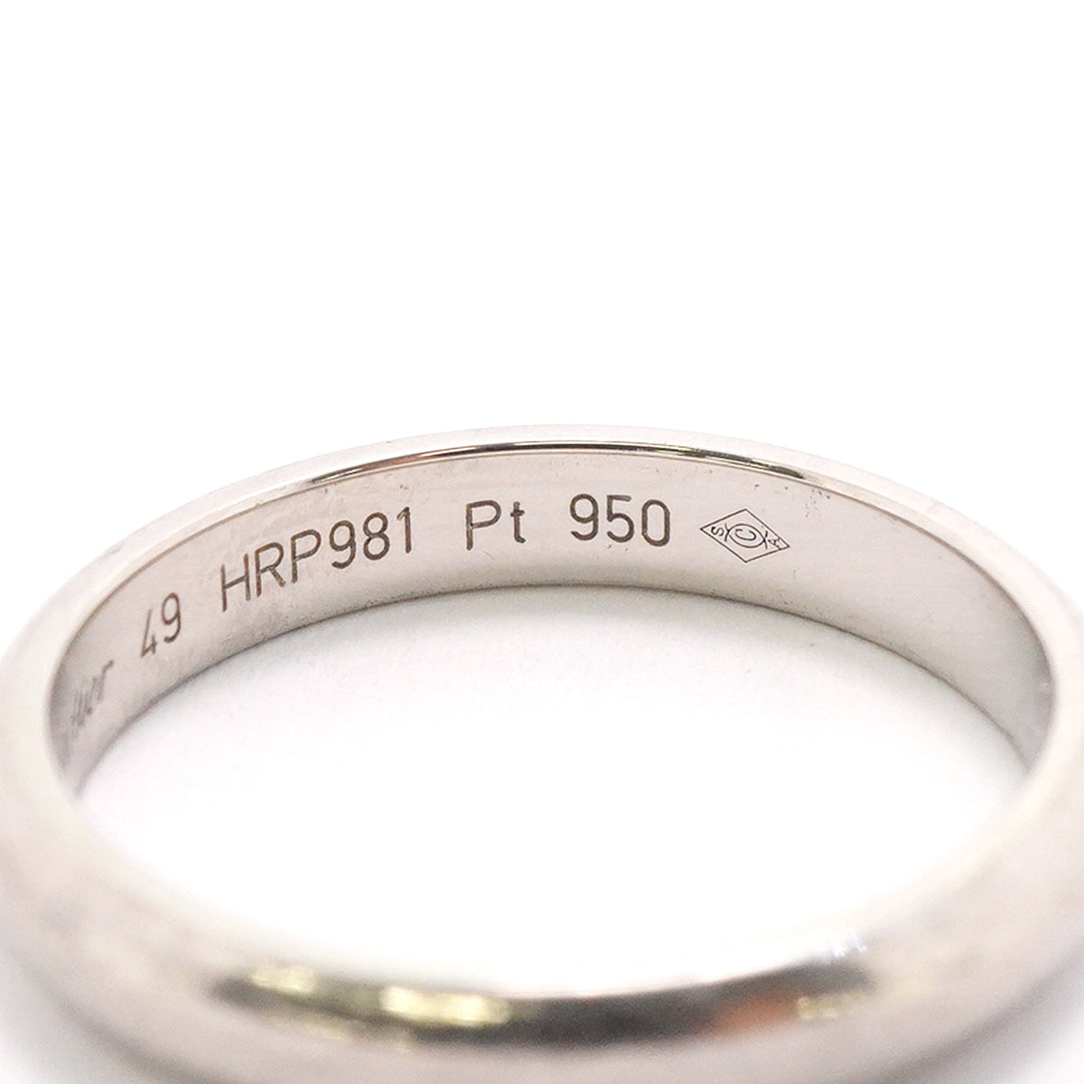 【6jgb0860】カルティエ リング Cドゥ Pt950 プラチナ ＃49【中古】レディース