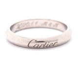 【6jgb0860】カルティエ リング Cドゥ Pt950 プラチナ ＃49【中古】レディース