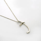 【6jgb0867】ティファニー ネックレス イニシャルT シルバー925【中古】レディース