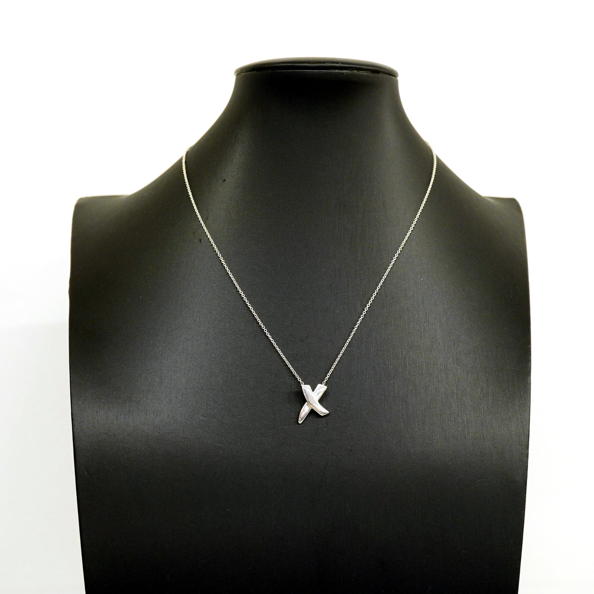 【6jgb0868】ティファニー ネックレス キス シルバー925【中古】レディース