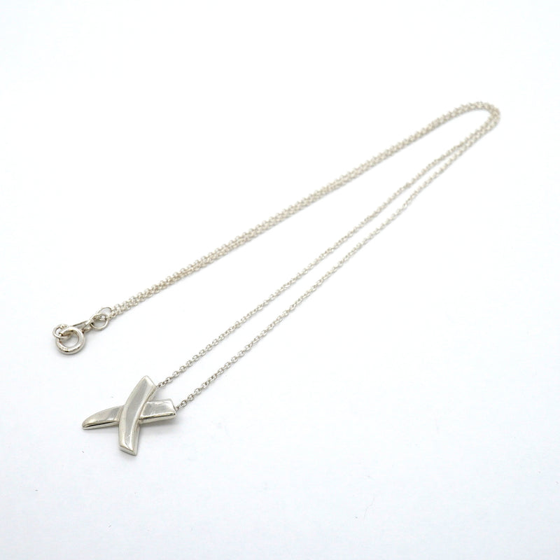 【6jgb0868】ティファニー ネックレス キス シルバー925【中古】レディース
