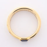 【6jgb0875】ティファニー リング スタッキング K18YG イエローゴールド サファイア ブルー 12.5号【中古】レディース