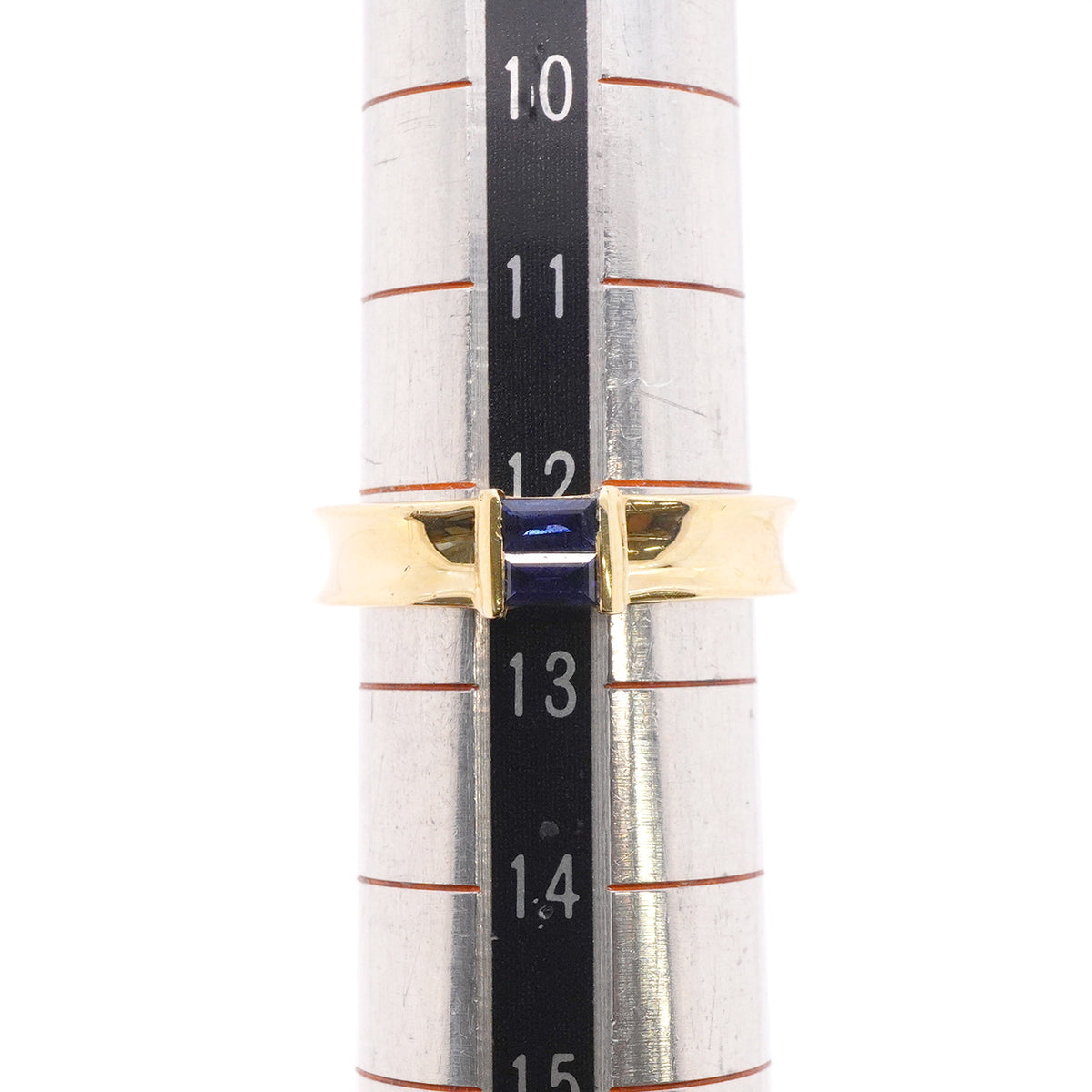 【6jgb0875】ティファニー リング スタッキング K18YG イエローゴールド サファイア ブルー 12.5号【中古】レディース