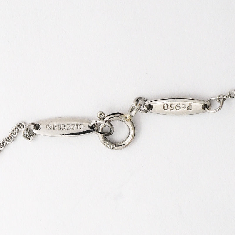 【6jgb0878】ティファニー ネックレス バイザヤード 1PD Pt950 プラチナ ダイヤモンド【中古】レディース