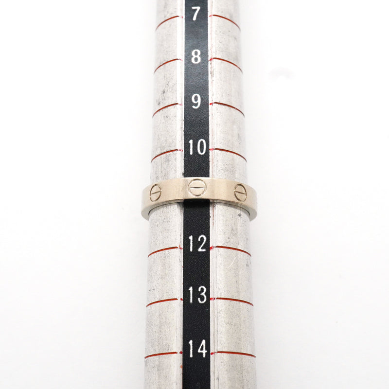 【6jgb0879】カルティエ リング ミニラブ K18WG ホワイトゴールド ＃51【中古】レディース