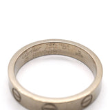 【6jgb0879】カルティエ リング ミニラブ K18WG ホワイトゴールド ＃51【中古】レディース