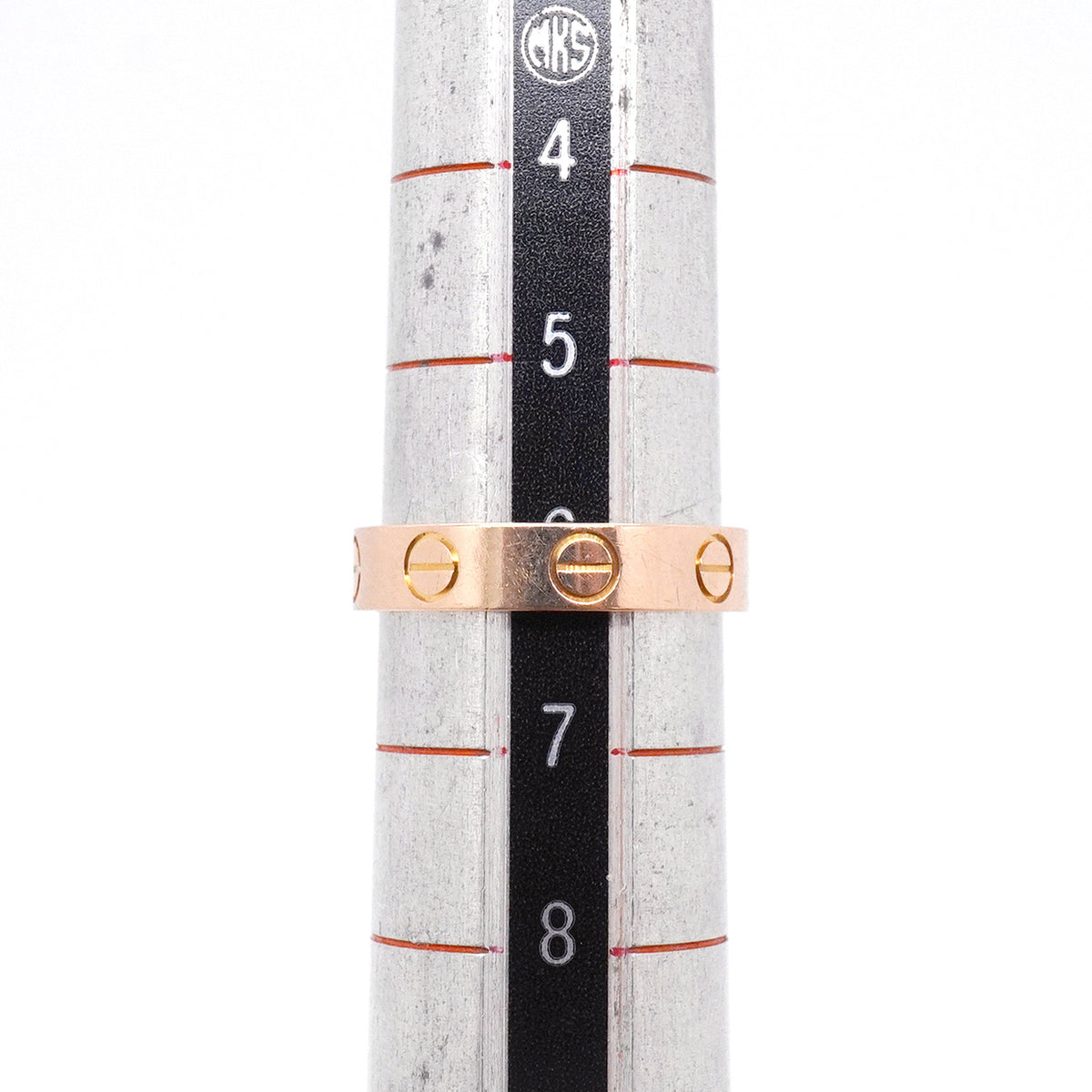 【6jgb0884】カルティエ リング ミニラブ K18PG ピンクゴールド ＃46【中古】レディース