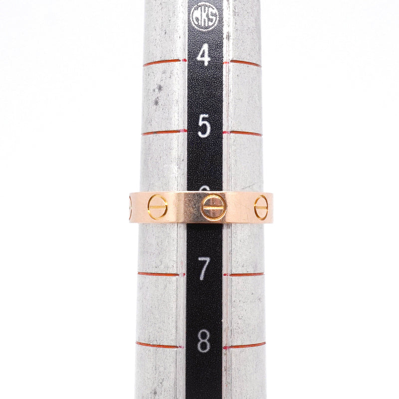 【6jgb0884】カルティエ リング ミニラブ K18PG ピンクゴールド ＃46【中古】レディース