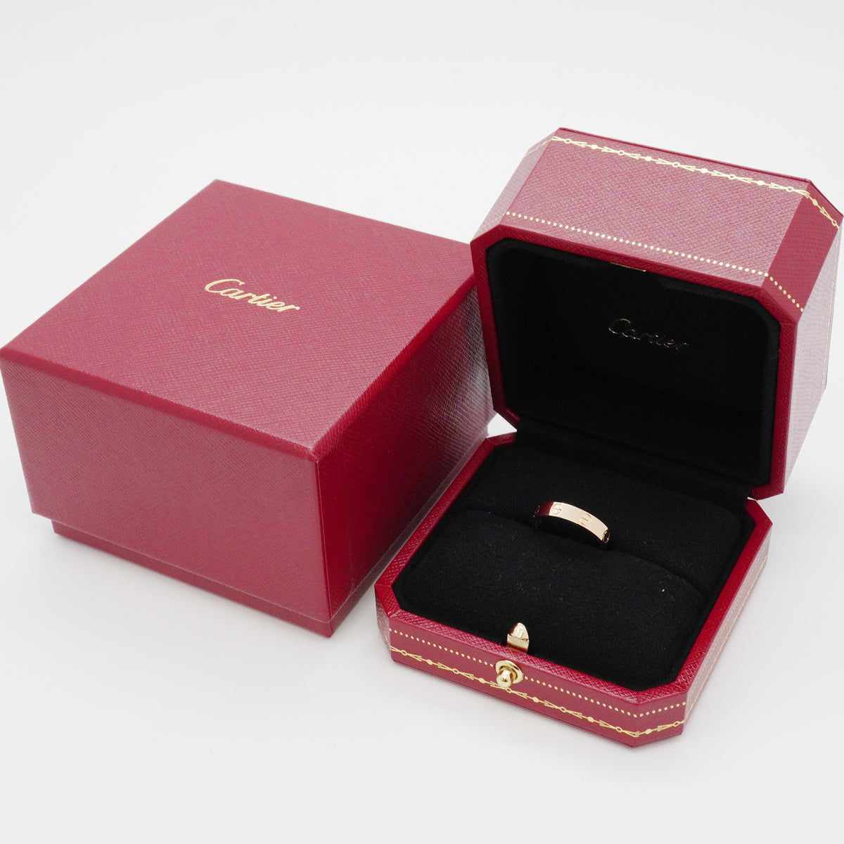 【6jgb0890】カルティエ リング ミニラブ K18PG ピンクゴールド ＃50【中古】レディース