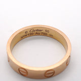 【6jgb0890】カルティエ リング ミニラブ K18PG ピンクゴールド ＃50【中古】レディース
