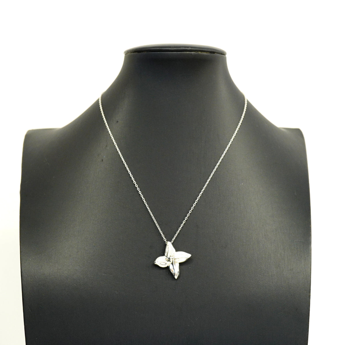 【6jgb0902-k】ティファニー ネックレス ポインセチア シルバー925【中古】レディース