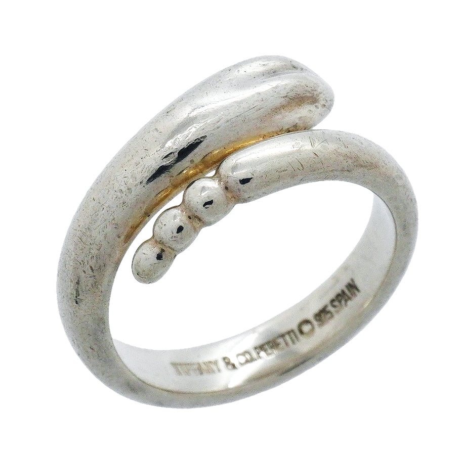 【6jgb0904-k】ティファニー リング スネーク シルバー925 8.5号【中古】レディース