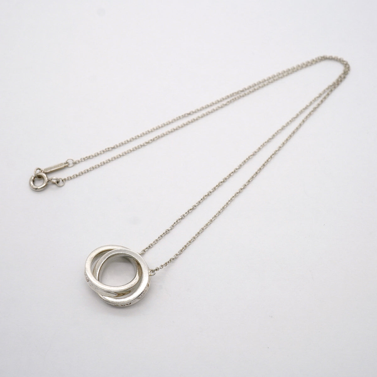 【6jgb0905-k】ティファニー ネックレス 1837/インターロッキング シルバー925【中古】レディース