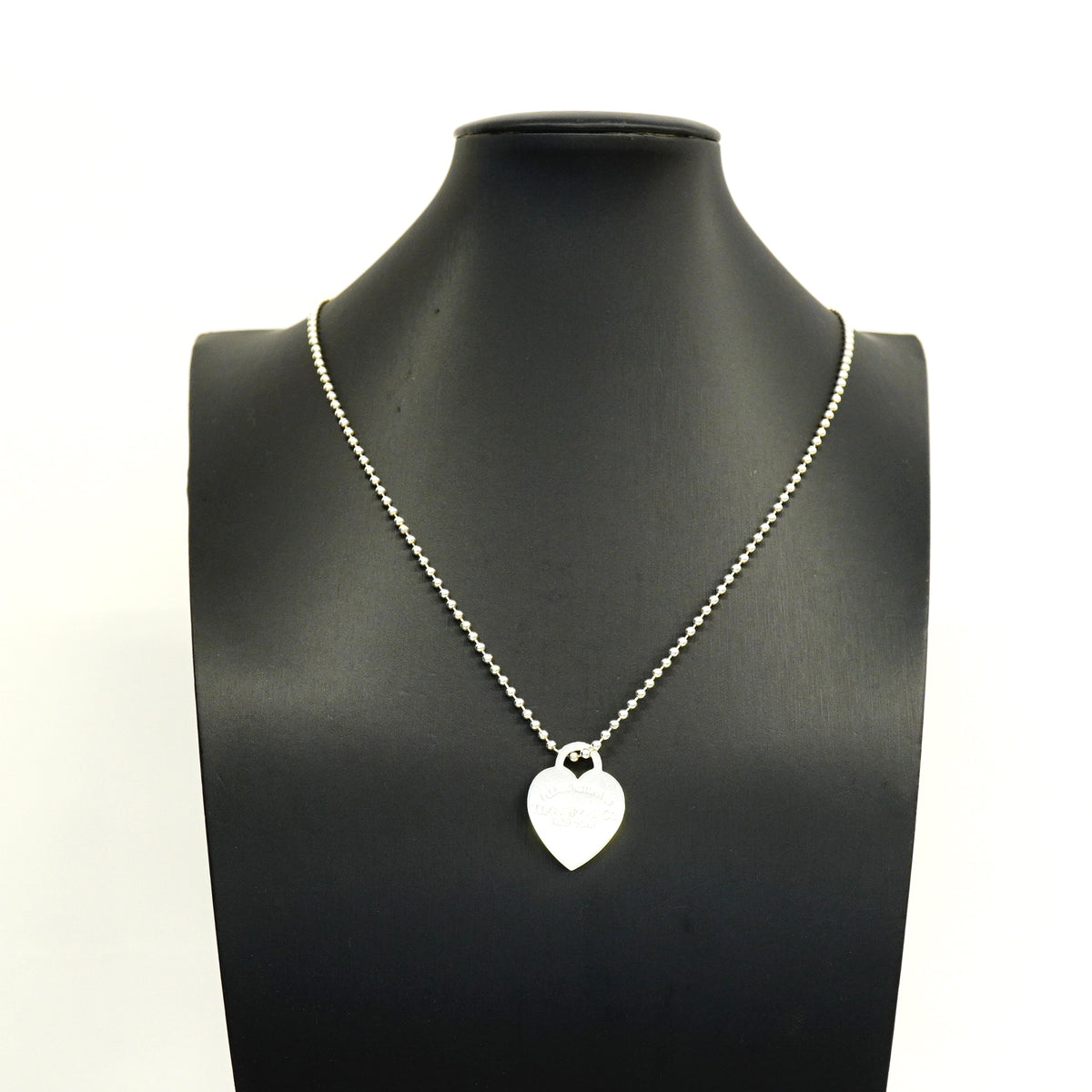 【6jgb0906-k】ティファニー ネックレス リターントゥ/ハートタグ/ボールチェーン シルバー925【中古】レディース