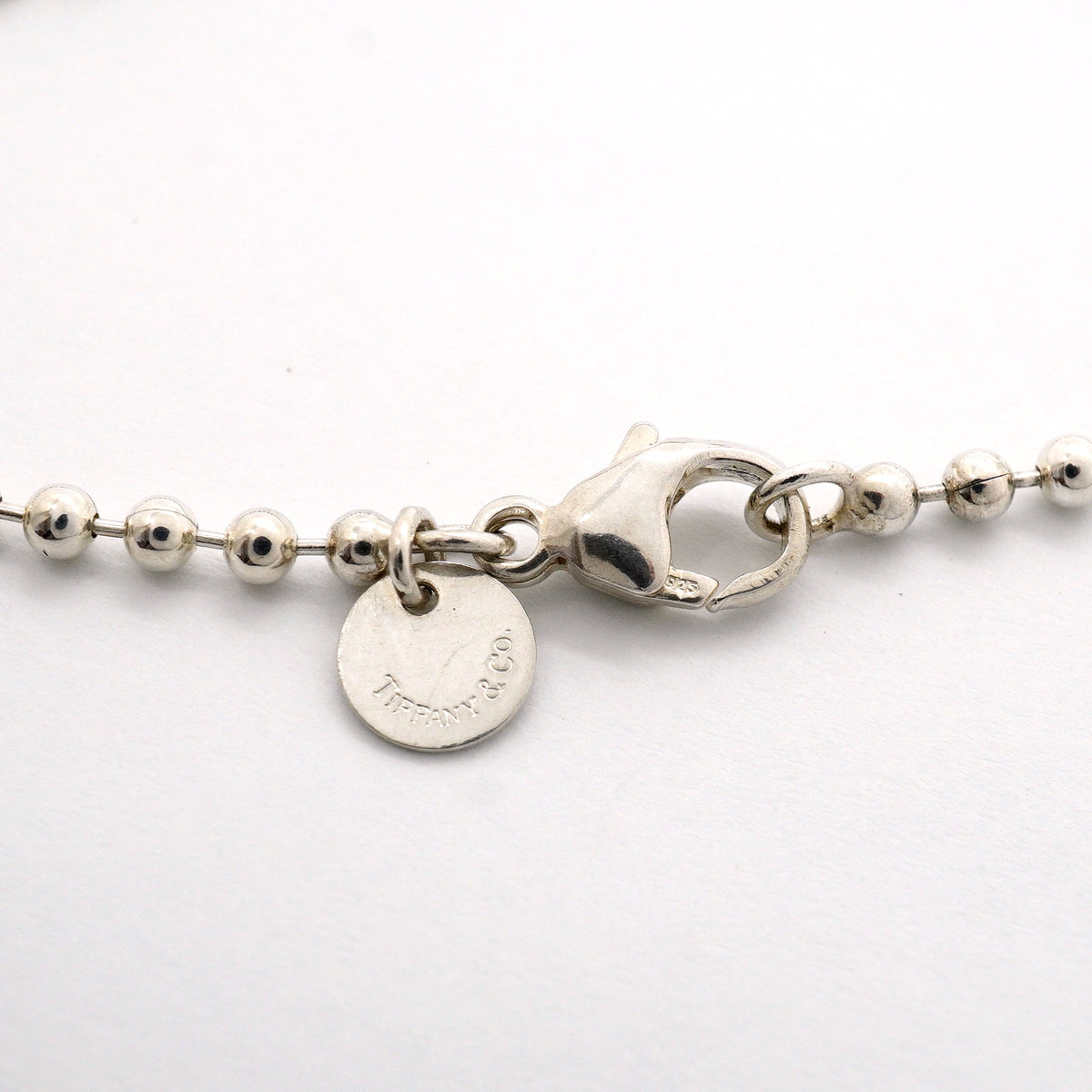 【6jgb0906-k】ティファニー ネックレス リターントゥ/ハートタグ/ボールチェーン シルバー925【中古】レディース